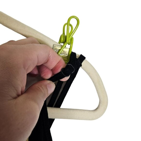 Studio B Bobeau Black Linen Side Slit Dress Midi Sleeveless Linen Blend Staple L - Picture 8 of 13